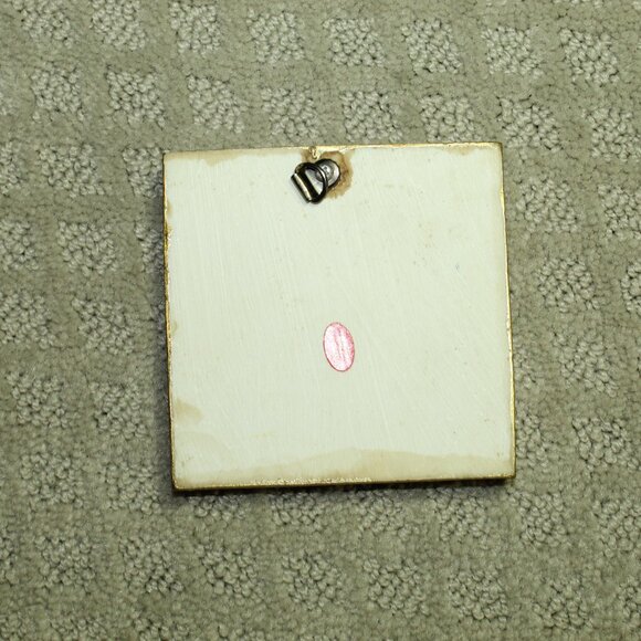 Miniature Cute & Funny Framed 4" x 4" Resin Cat Wall Art - Picture 4 of 4